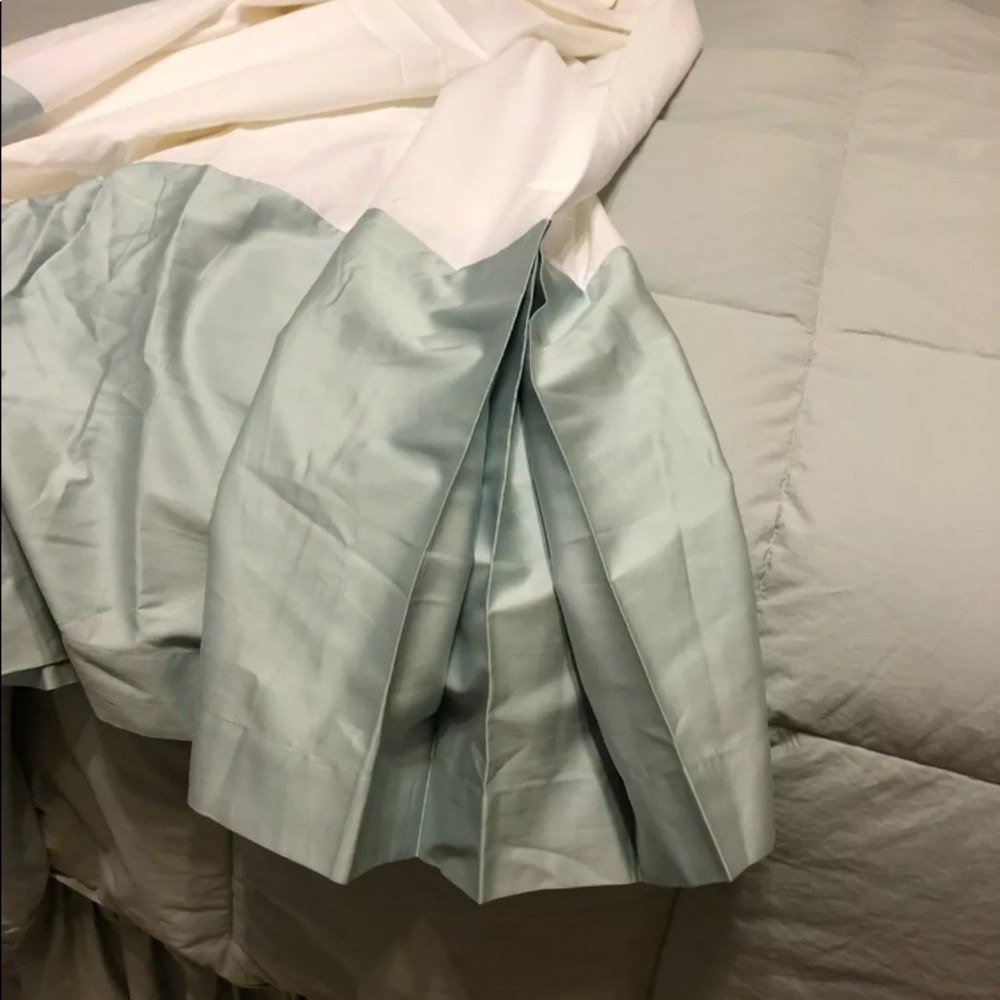 The Company Store King Bedskirt Cloud Blue